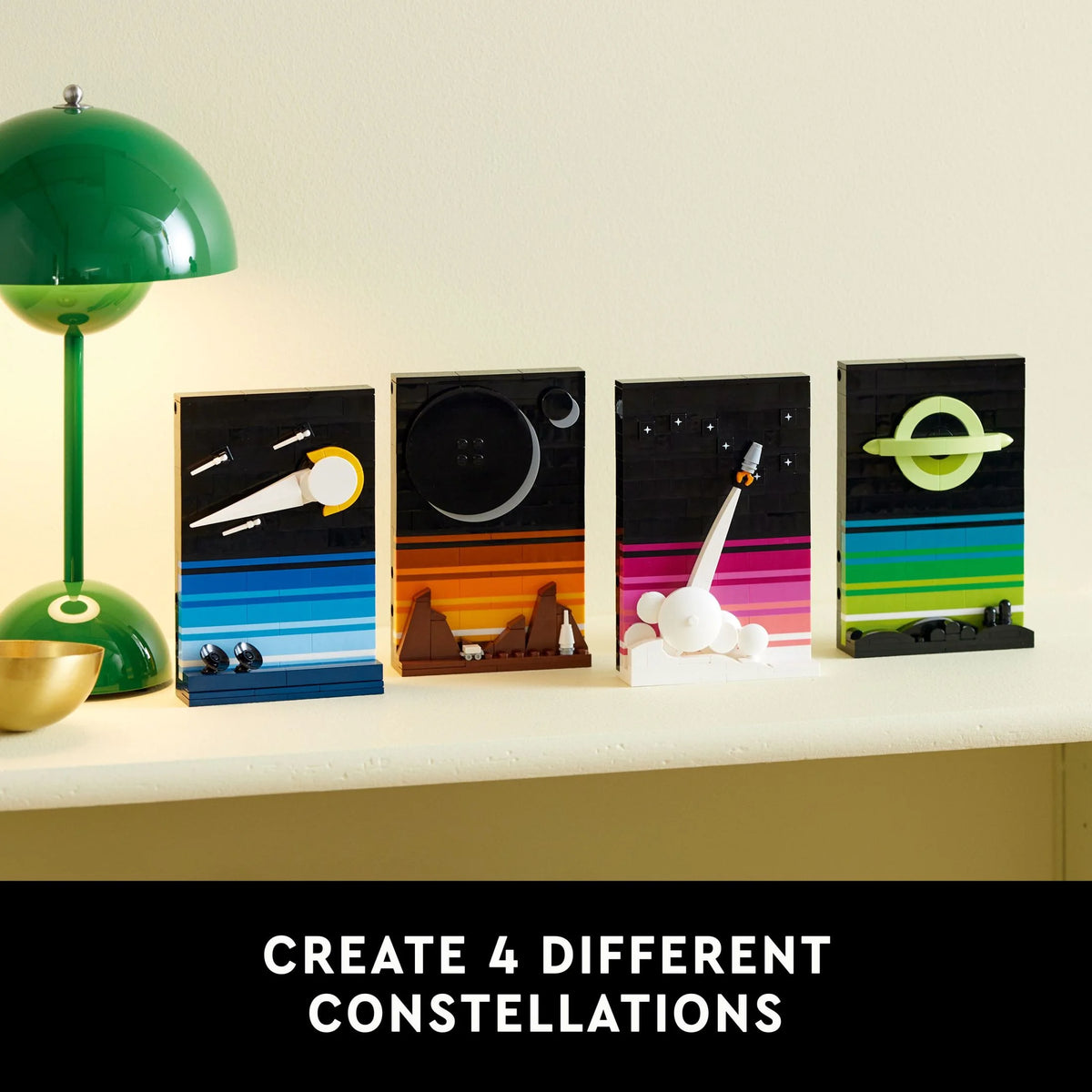 Building Set 4 Connectible 3D Postcard Models R4087