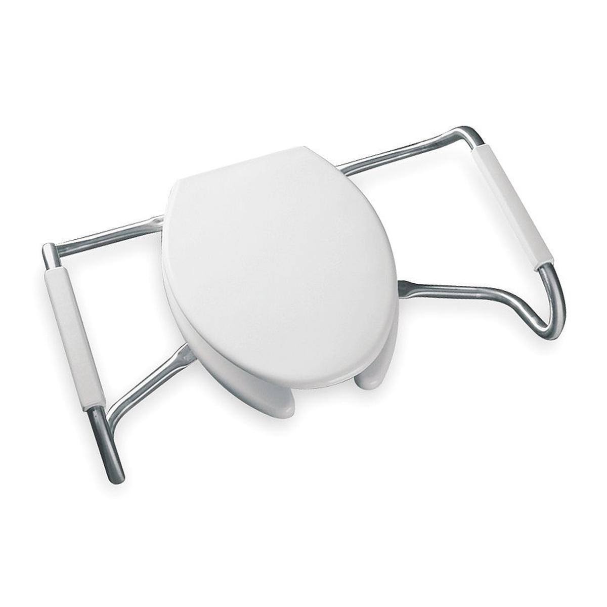White Open Front Elongated Toilet Seat with Cover R8645
