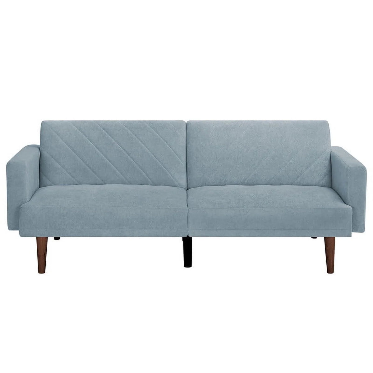 Blue Convertible Futon Sofa Bed E231