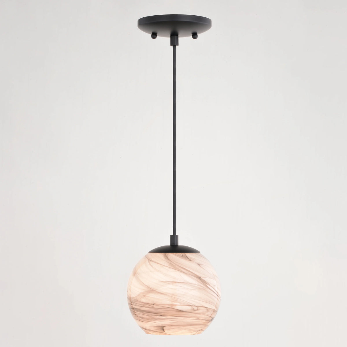 Matte Black Art Glass Mini Pendant Ceiling Light C36253