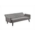 Grey Tufted Upholstered Futon Sleeper C46518