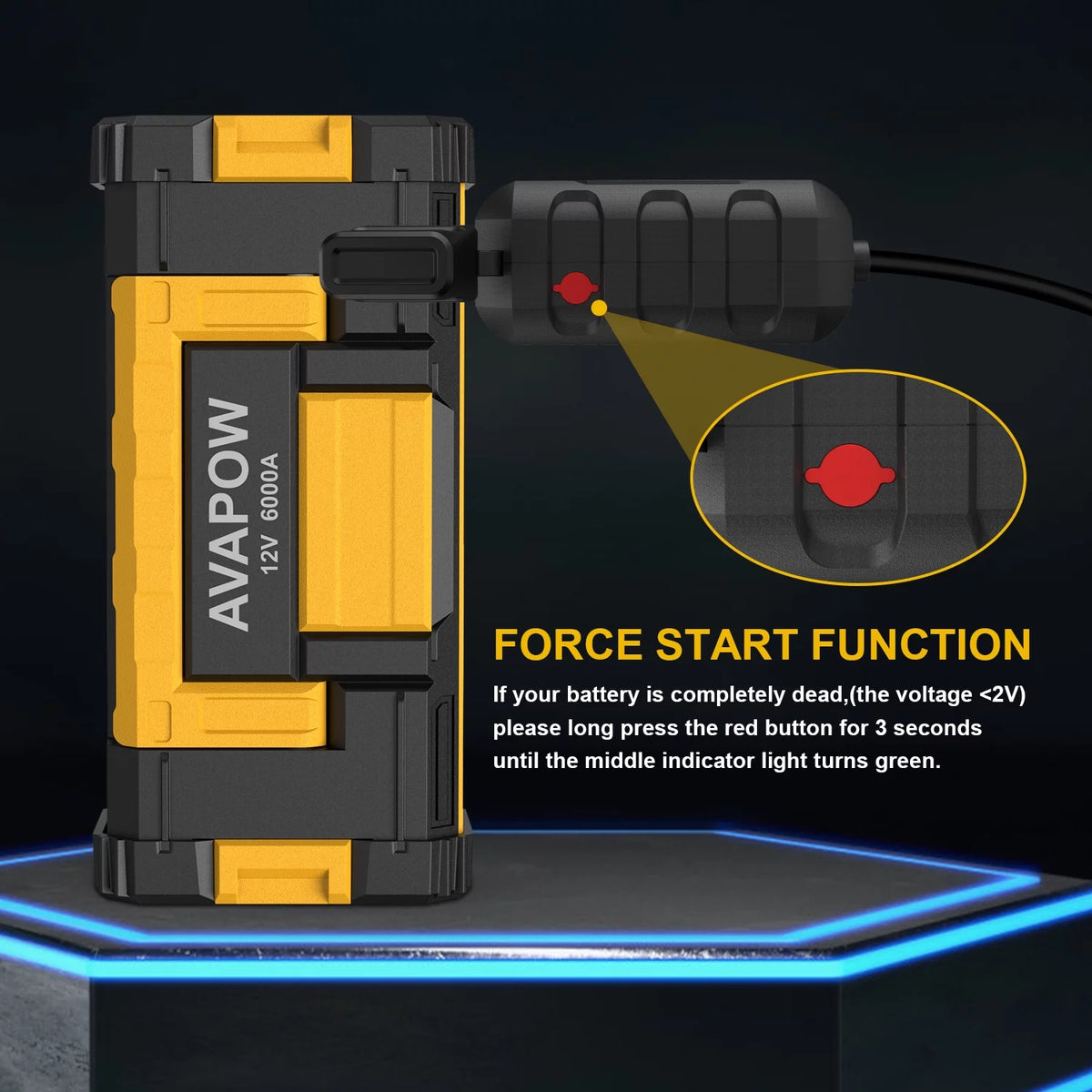 6000A Car Battery Jump Starter H530283