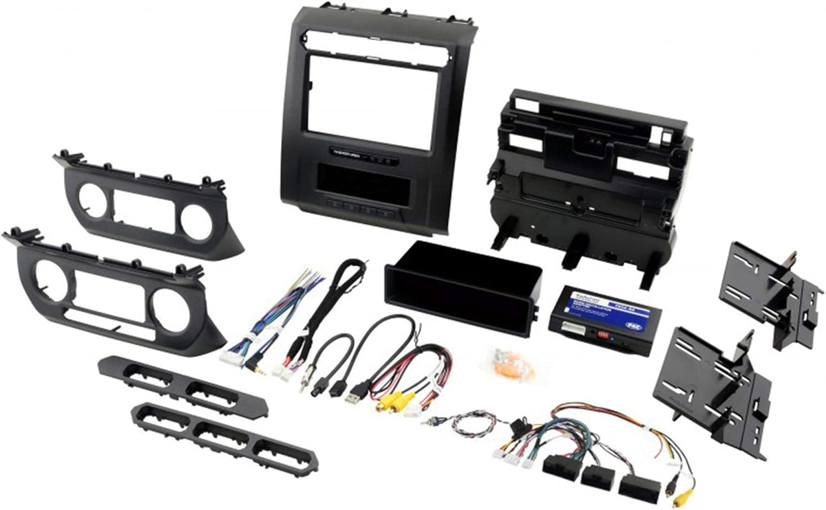 Radio Replacement Kit with Integrated Climate Controls for Select 2015 to 2020 Ford Trucks with 8-Inch Display Z722844