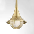 Gold Crystal Pendant Lights with Shade I339347