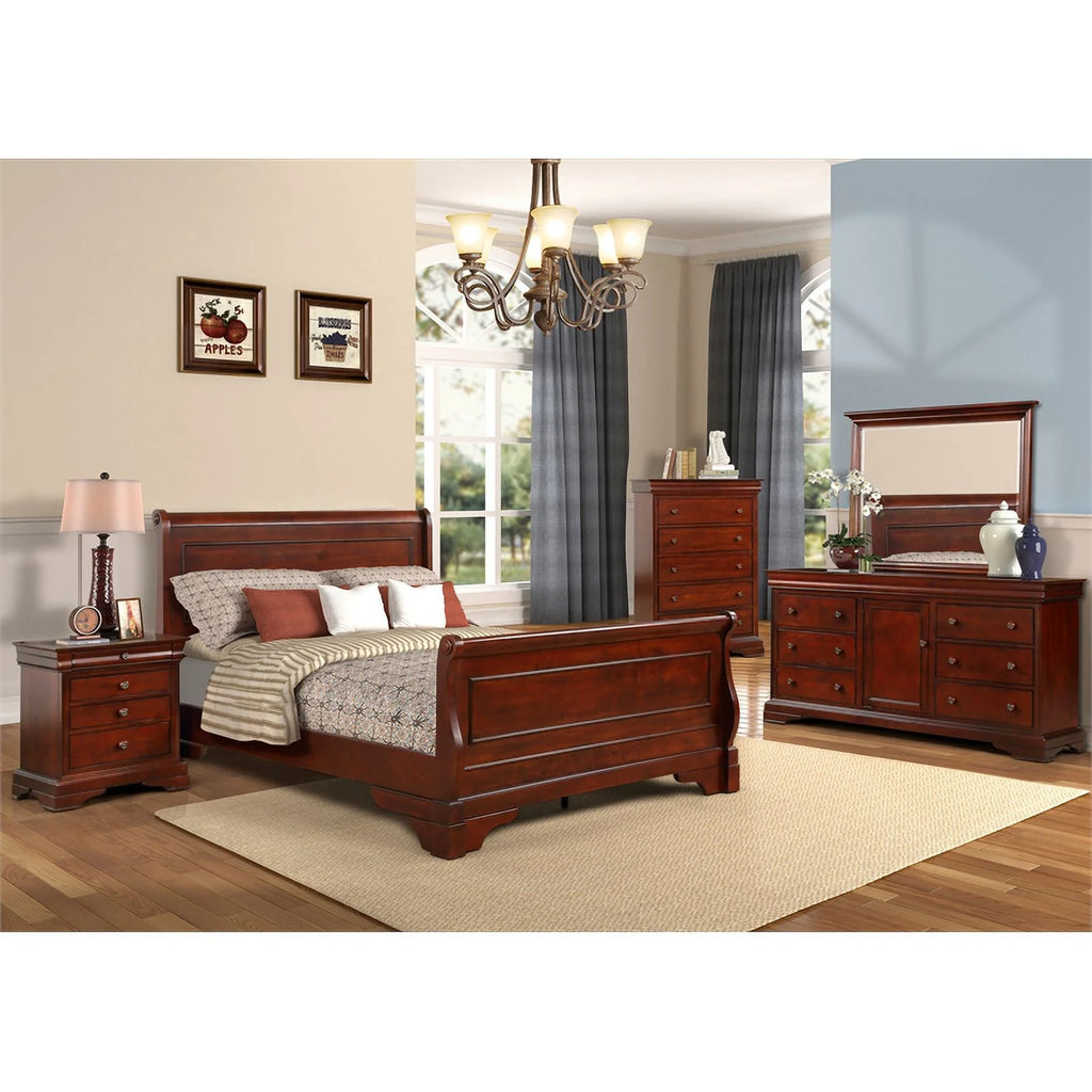 Wood Full Bed C42835