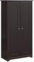 2 Door Storage Cabinet in Espresso Oak I750