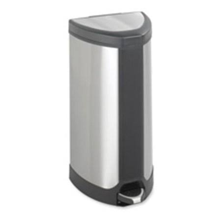 Stainless Steel Step-On Receptacle 10 gal T413875