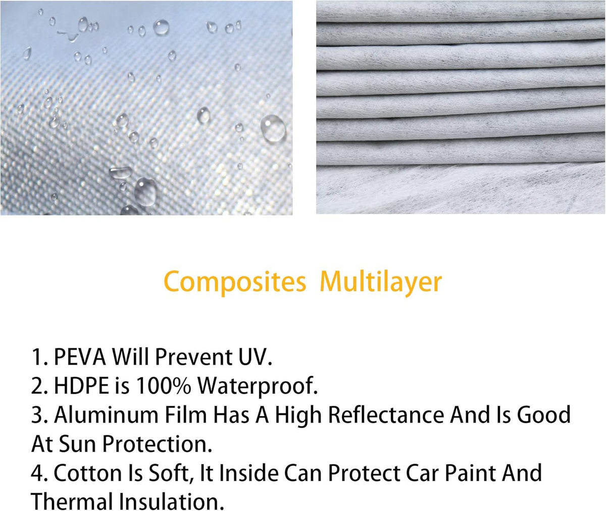 Waterproof All Weather Outdoor Car Cover with Zipper R286