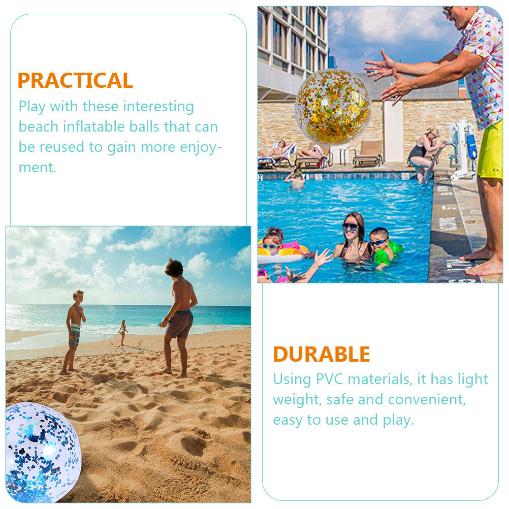 4 Pcs Inflatable Beach Balls Z489253