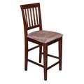Mahogany 2 Counter Stools with Cushion Seat A5387
