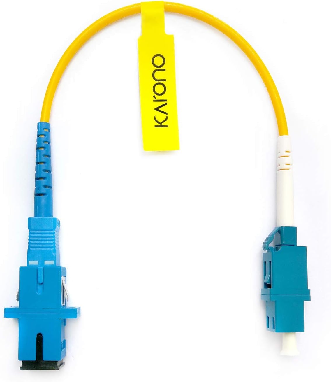 Aqua OM3 Multi-Mode Fiber Patch Cord, 8-core, 3.3 ft, Pack of 2 P603512