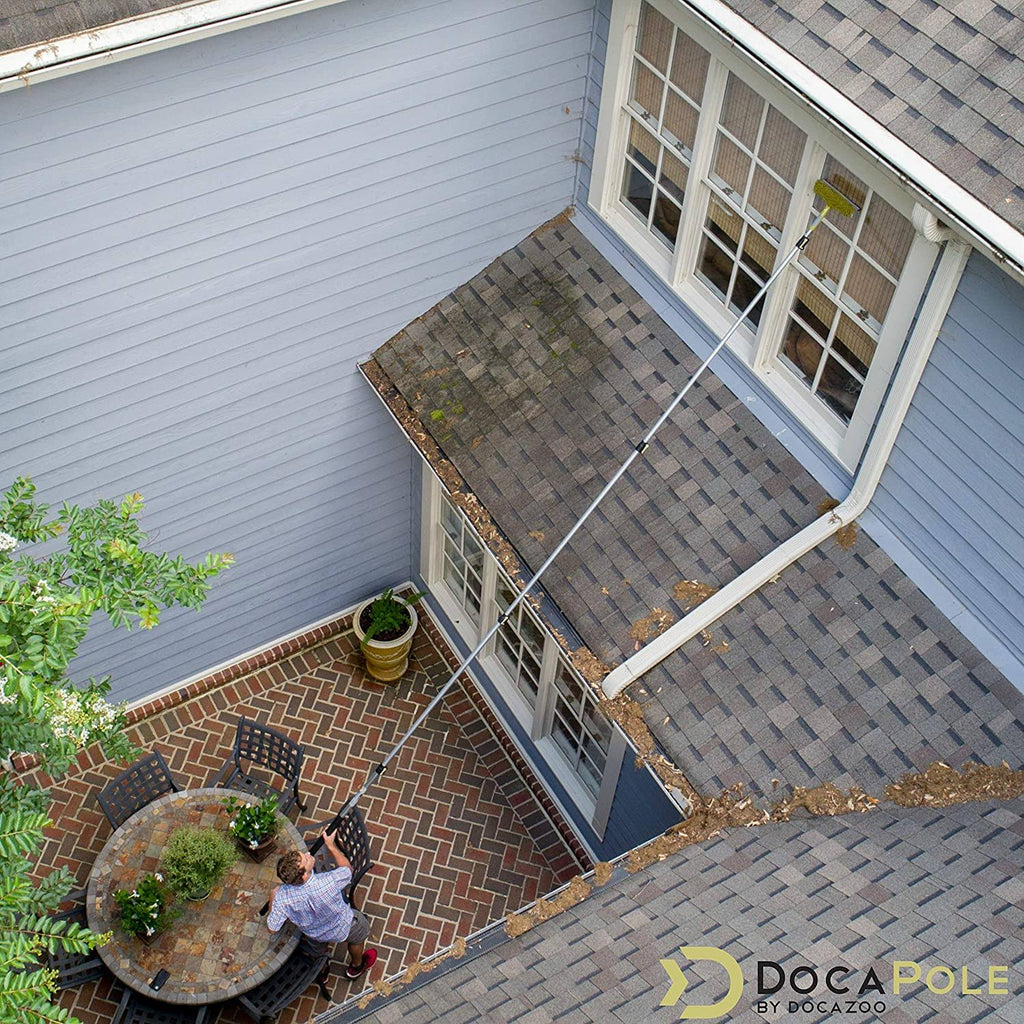 7-30 Foot Extension Pole with Squeegee and Window Washer A7230