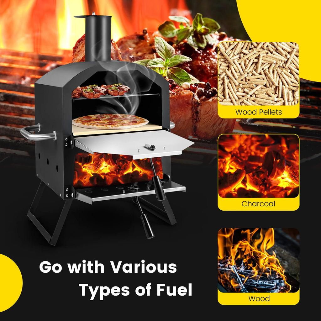 Wood Fired Pizza Oven with Waterproof Cover F534