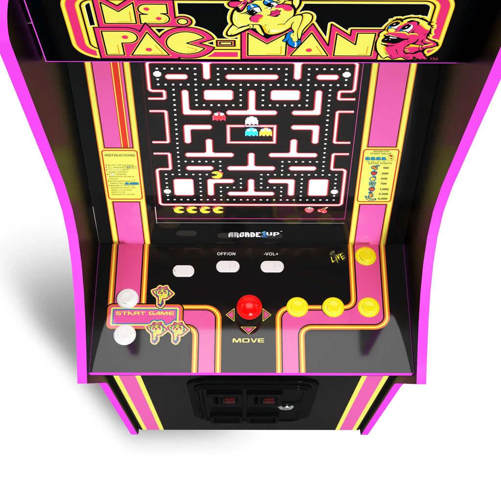 Ms. PAC-MAN Classic Arcade Game with 14 Classic Games and 17-inch Screen G546