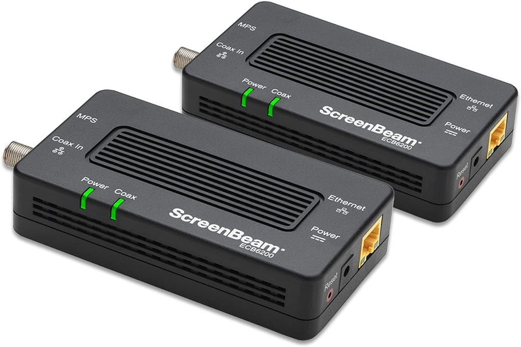 MoCA 2.5 Network Adapter for Ethernet Over Coax (2 Pack) J5406