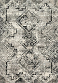 Grey Black Rug H213