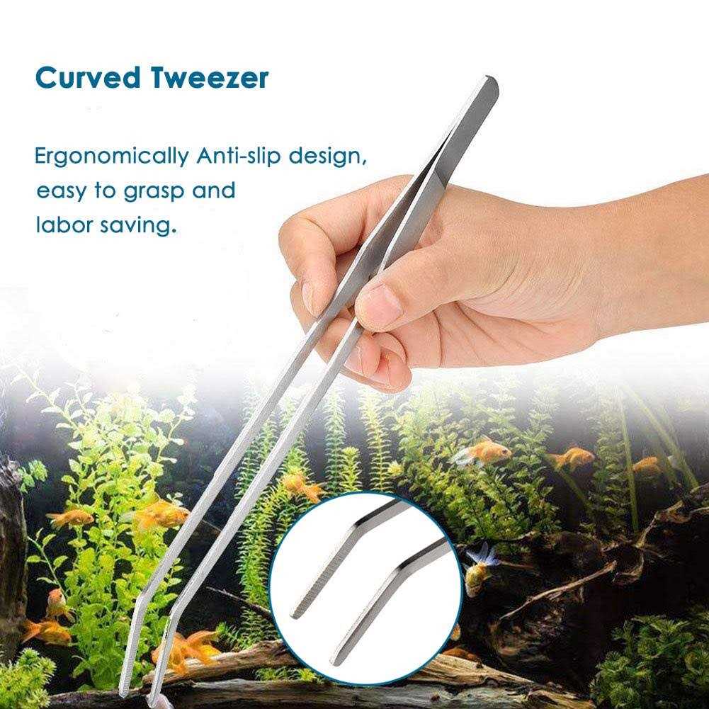 Long Stainless Steel Aquarium Plant Tools Set K999786