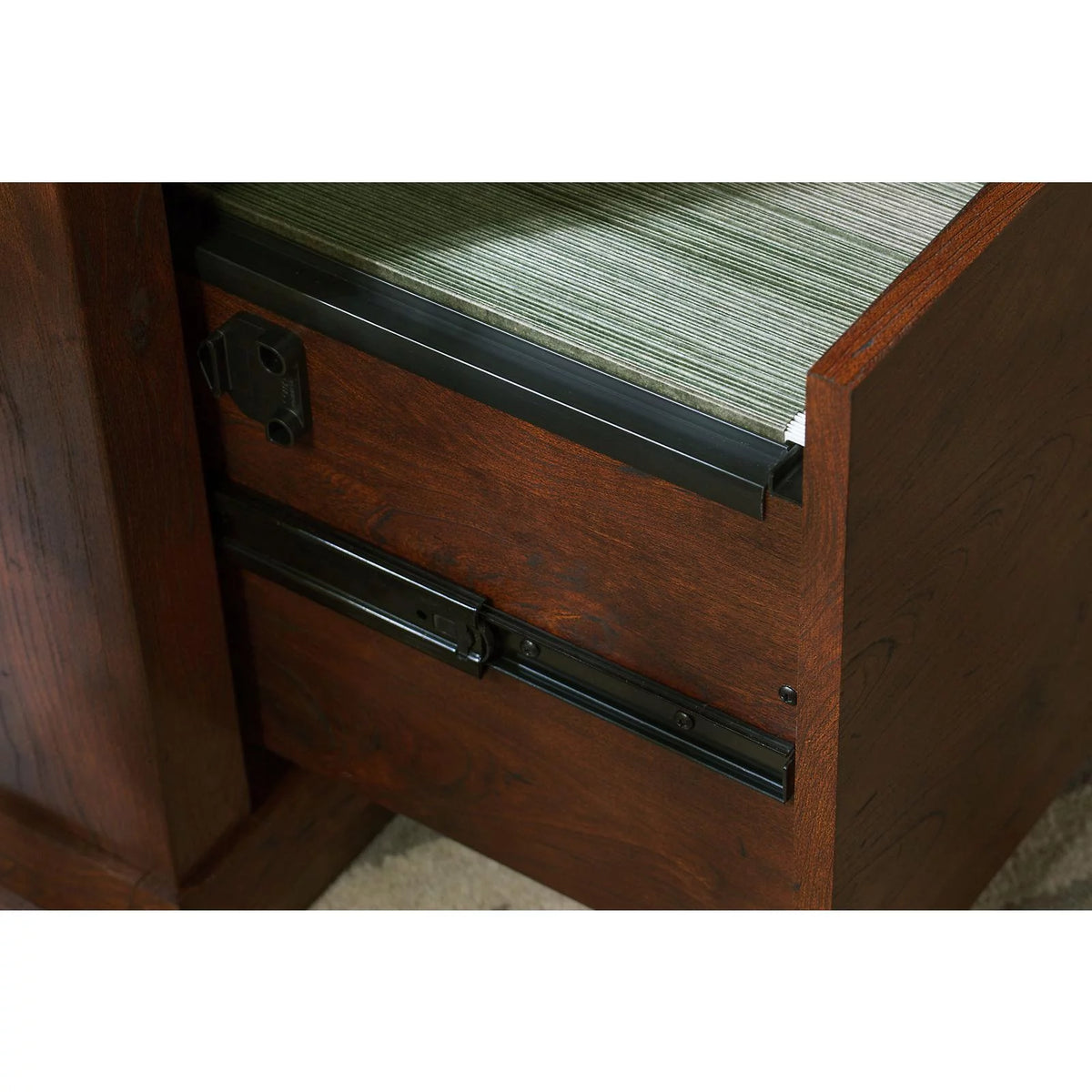 L Shaped Desk with File and Storage X2627