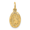 Yellow Gold Oval Saint Christopher Pendant 13 mm x 9 mm V107680