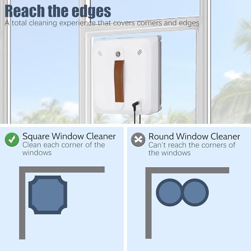Window Cleaning Robot, 3000Pa Strong Suction with Automatic Water Spray T570428