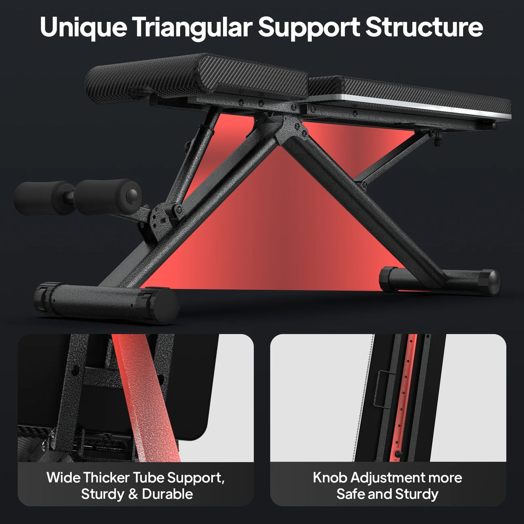 Foldable Adjustable Weight Bench Q159