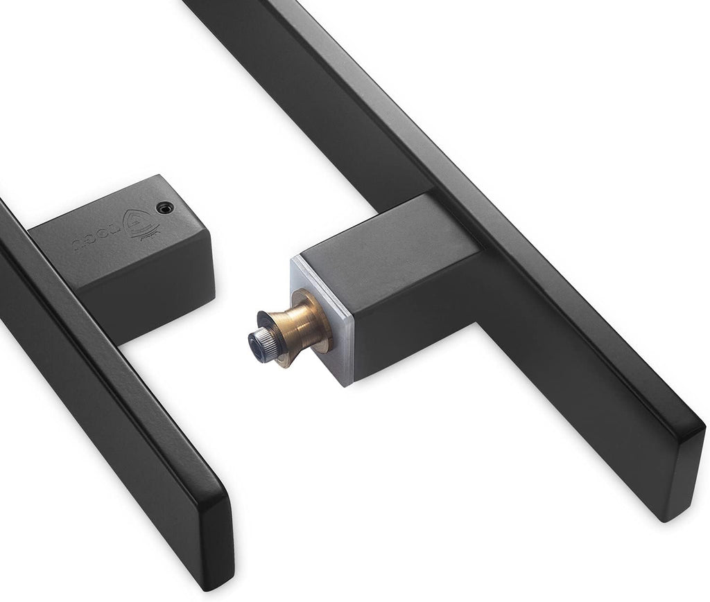 18 inches Solid Stainless Steel Push Pull Door Handle, Matte Black, Pack of 2 W358726
