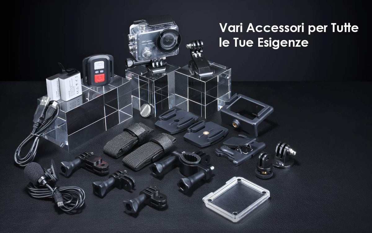 Native 4K 60fps 20MP Touch Screen Wi-Fi Action Sports Camera with 40M Waterproof Case Y8964