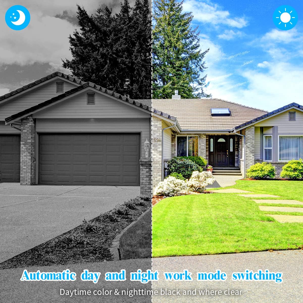 3K 5.0MP 1944P Wireless Security Camera System with 4TB Hard Drive and 8 Cameras Y438577