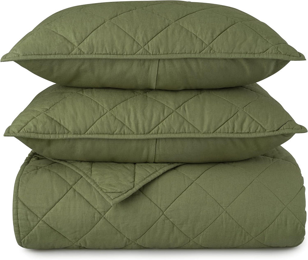 King Cotton Linen Percale Quilt E507343