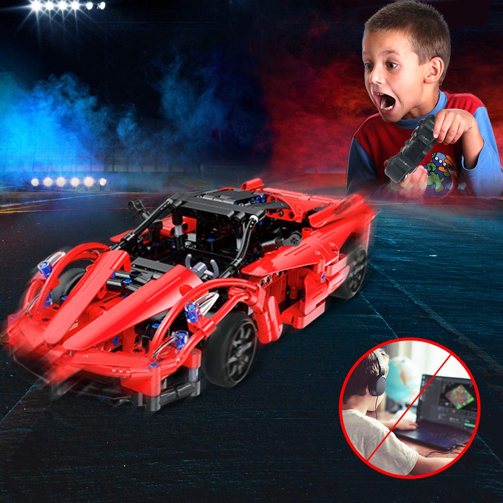 Remote Control Roadster Building Bricks Toy T582