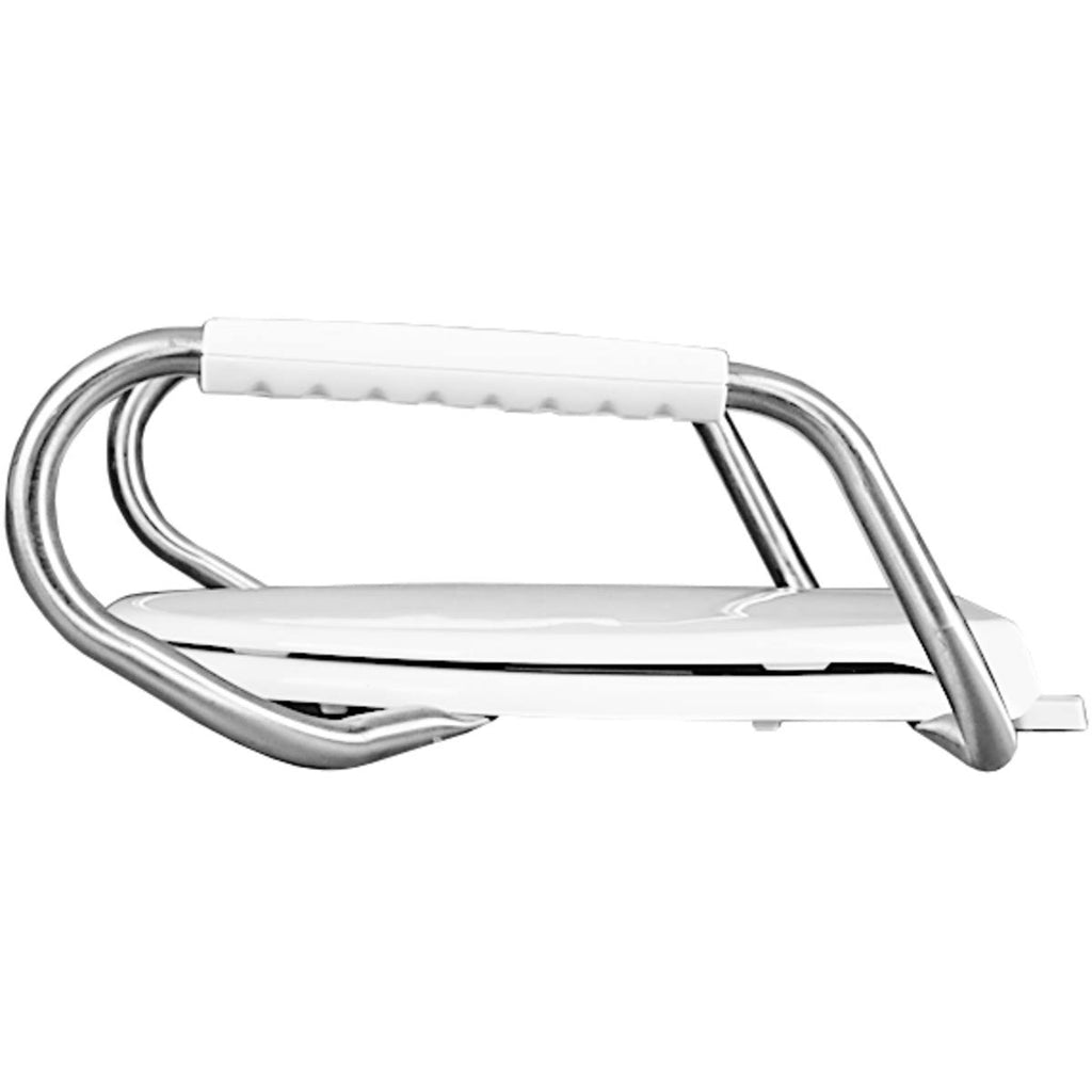 White Open Front Elongated Toilet Seat with Cover R8645