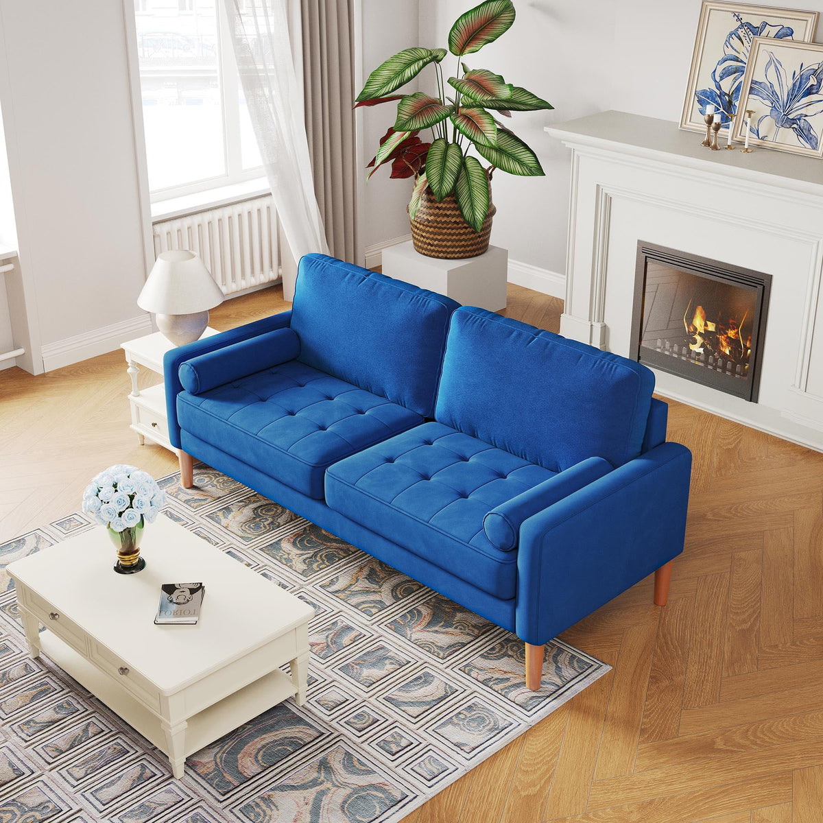 3 Seater Upholstered Sofa Couch Q533291