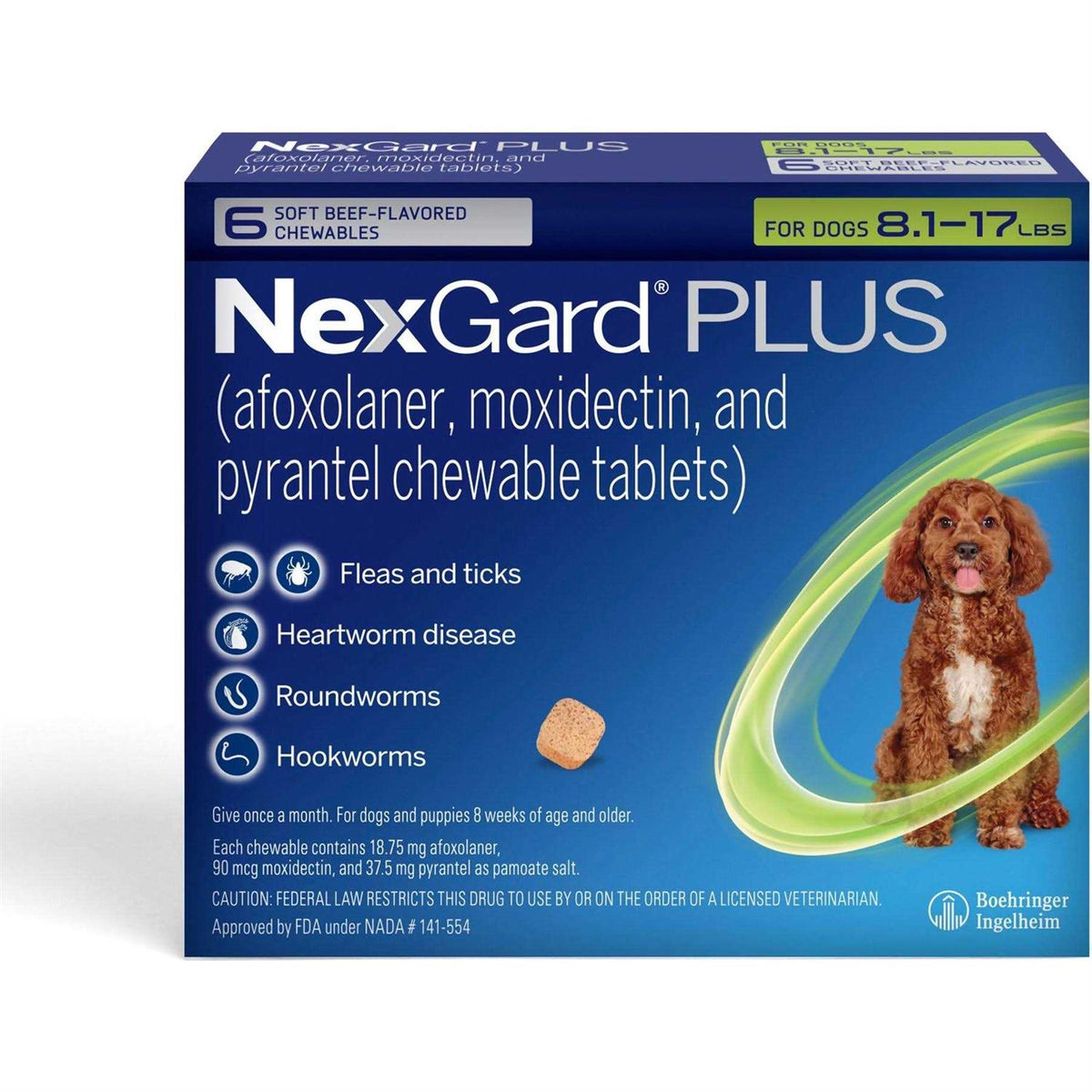 Chewables for Dogs 8.1-17 lbs H17027