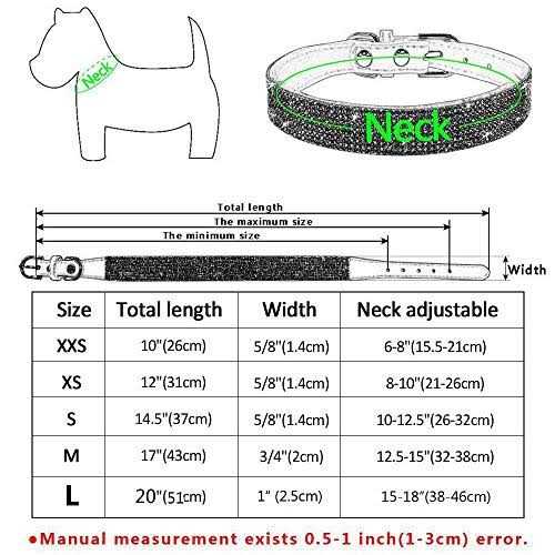 Rhinestone Soft Suede Leather Dog Collar A748