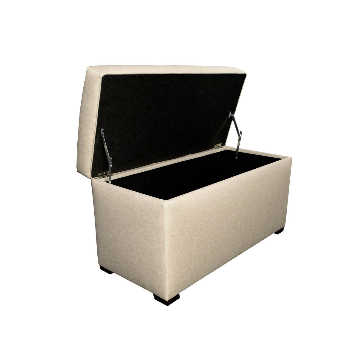Light Tan 8 Button Tufted Storage Trunk Bench P9204