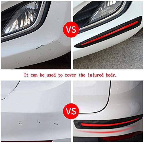 Black Anti-Collision Bumper Guard Strip Protector Trim (2 Pack) G629353