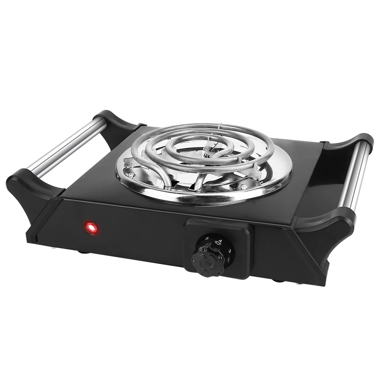 1000W Portable Coil Hot Plate with 5 Temperature Adjustments P52425