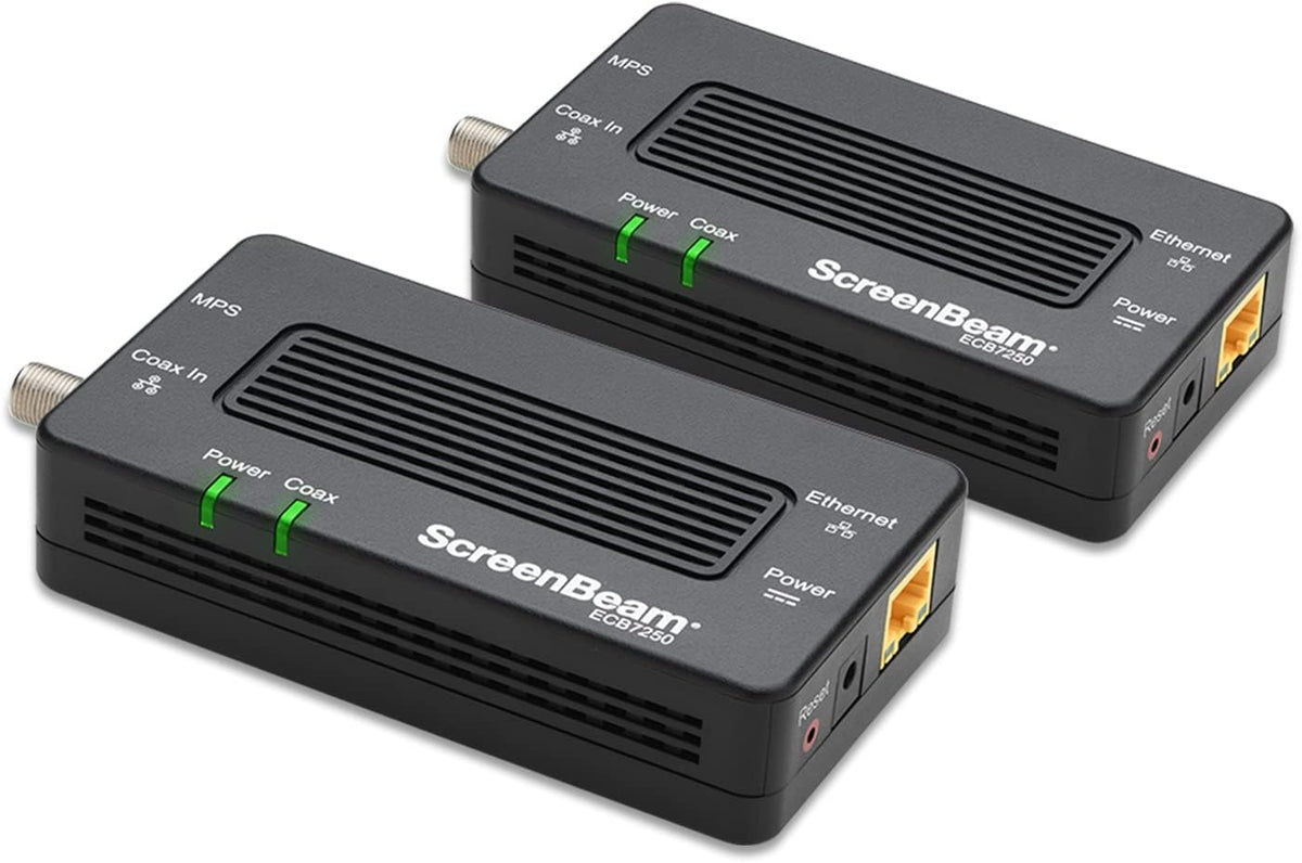 MoCA 2.5 Network Adapter for Ethernet Over Coax (2 Pack) J5406