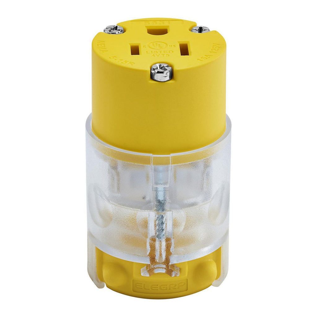 125V 15 Amp 12-18 AWG Light Up Female Connector I43732