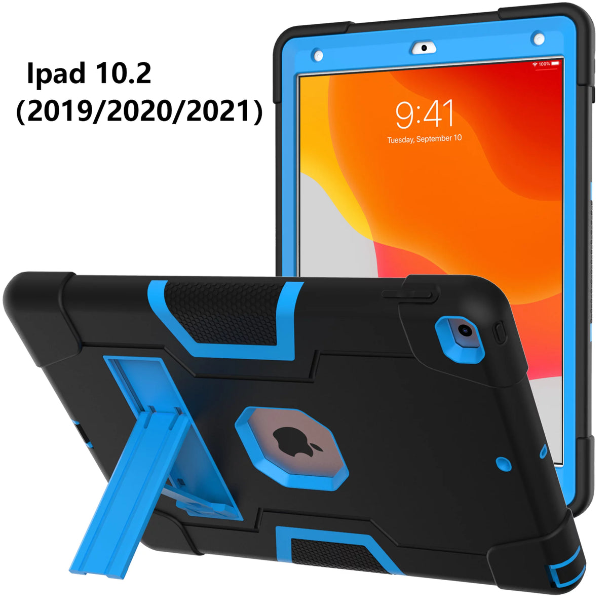 Shockproof Rubber Armor Case for iPad 10.2-inch E8759