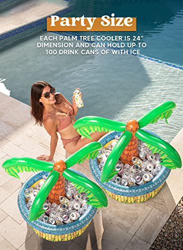2-Pack Inflatable Palm Tree Cooler H14734