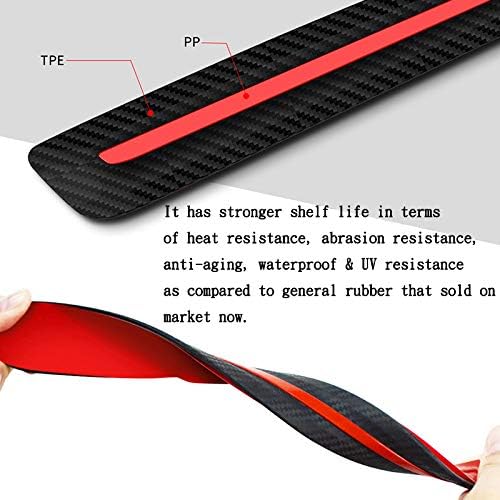 Black Anti-Collision Bumper Guard Strip Protector Trim (2 Pack) G629353