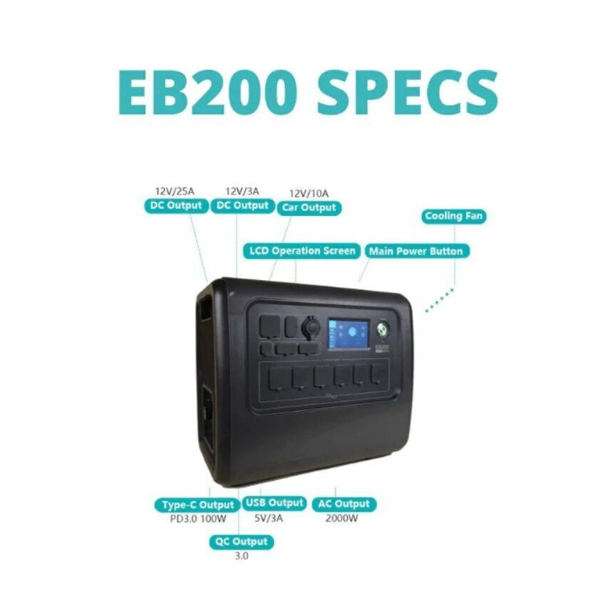 2000W Power Station Solar Generator Q69260