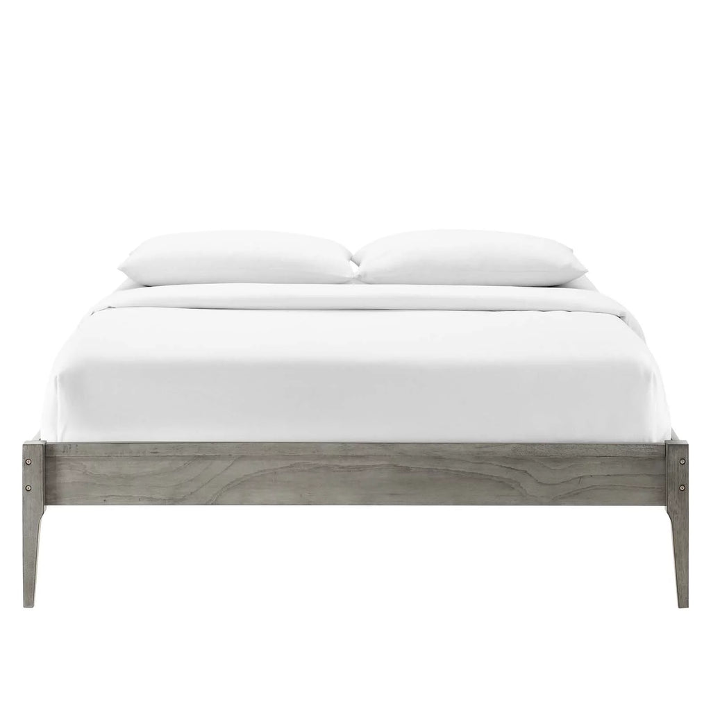 Twin Size Wood Platform Bed Frame I53884