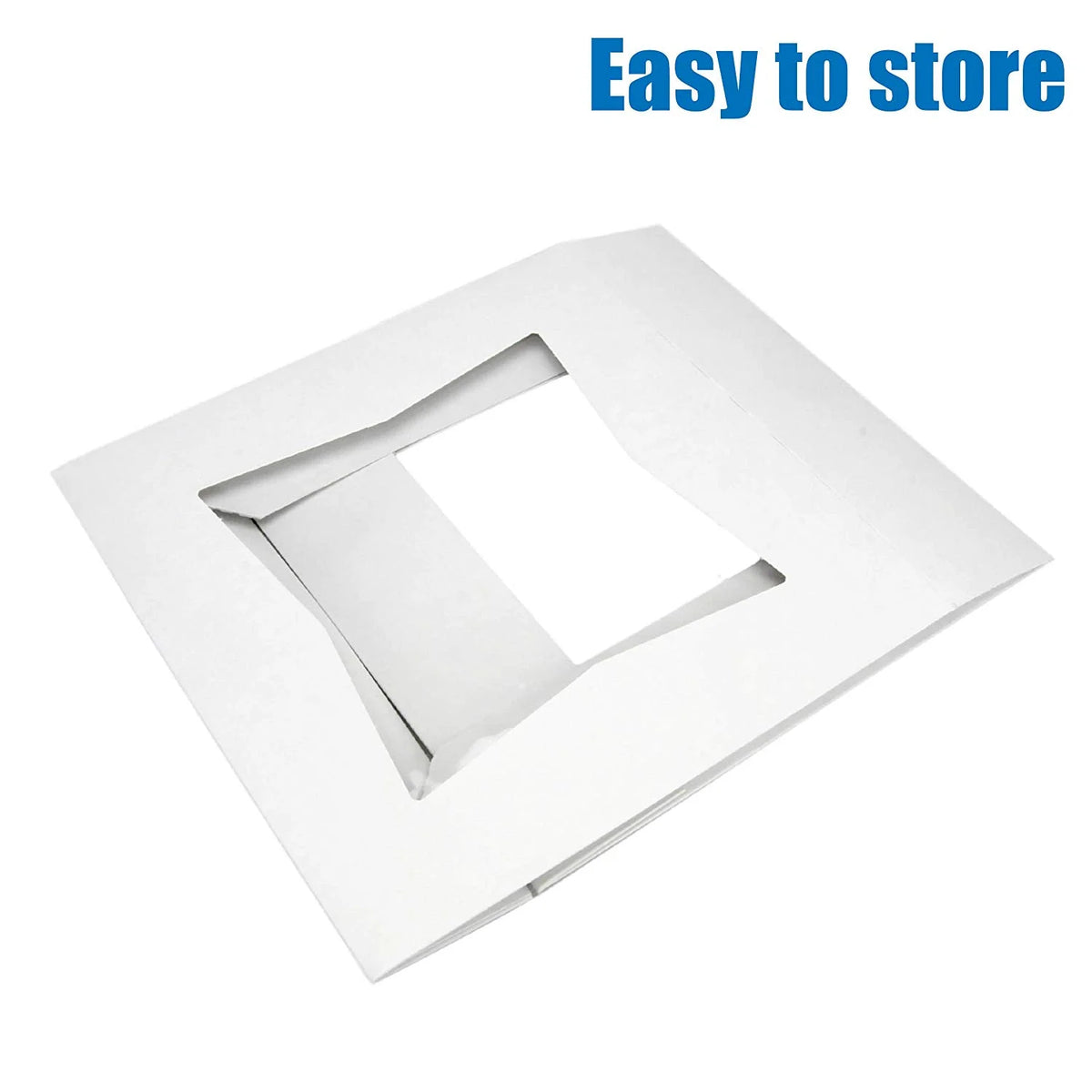 [25 Pack] White Cardboard Pie Box with Window 10x10x2.5" W73081