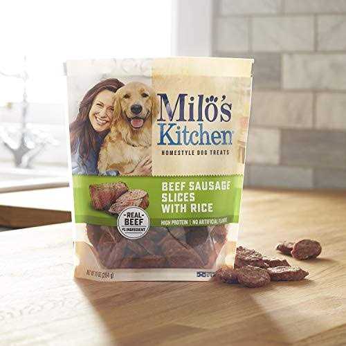 Beef Sausage Slices with Rice Dog Treats Y811899