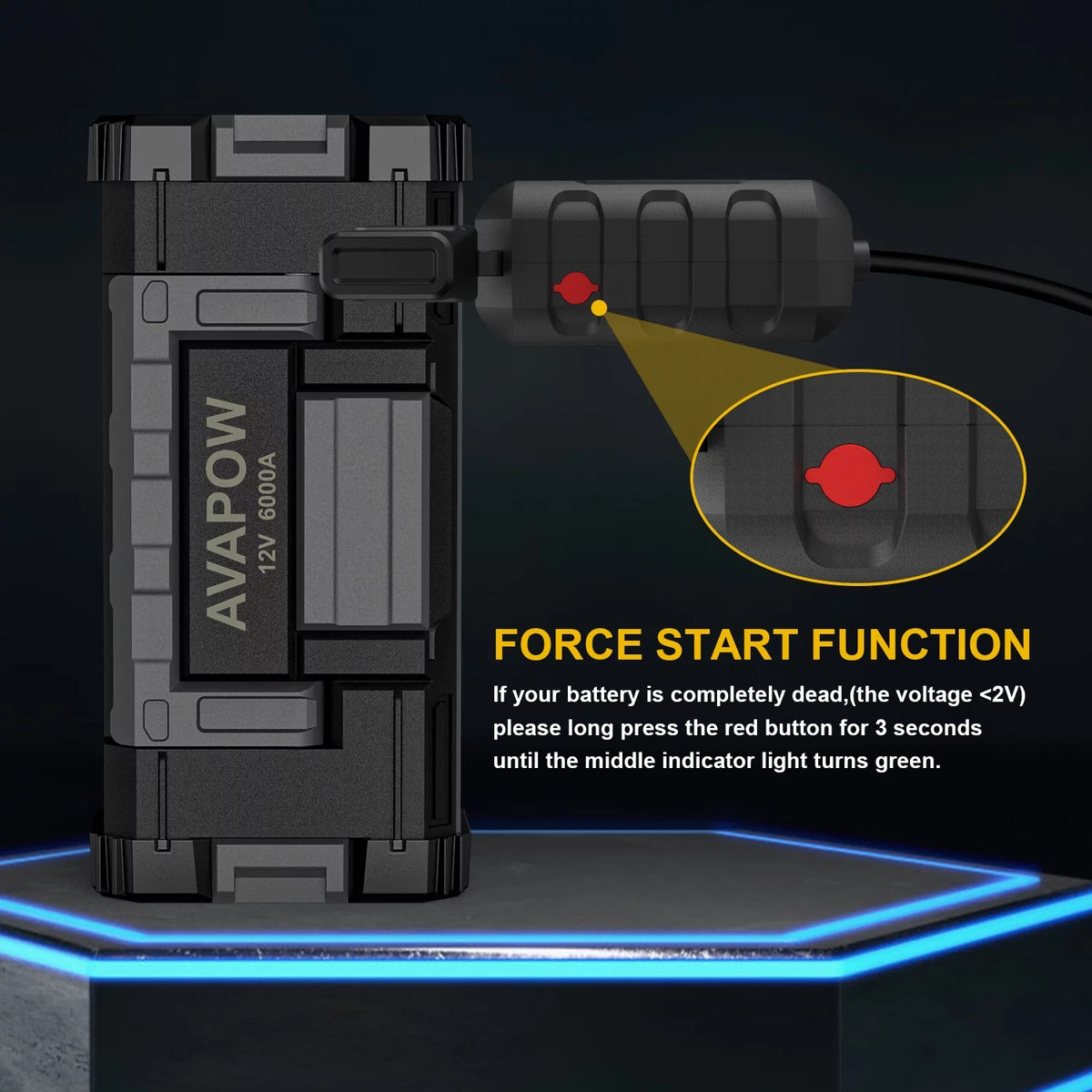 6000A Car Battery Jump Starter H530283