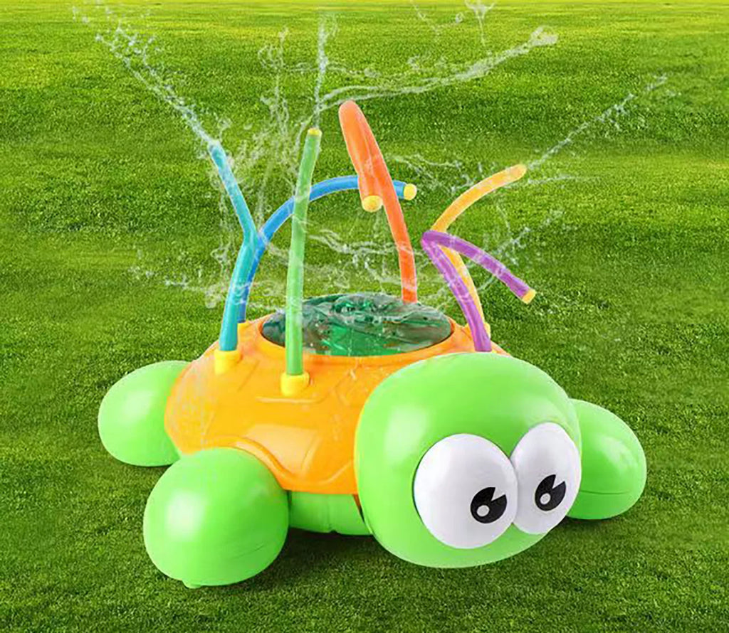 Sprinkler Toy for Kids Water Splash Play Spinning Spray Turtle Outdoor Toy R683